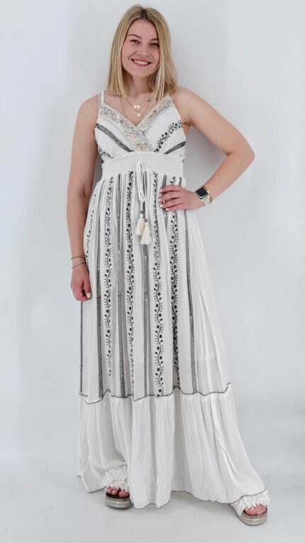 Φόρεμα Boho Με Ράντα 0902-17