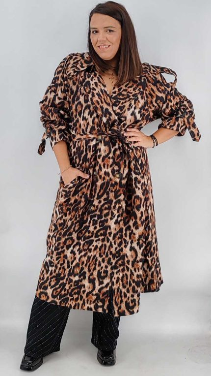 Καμπαρτίνα PlusSize Animal 1053-13