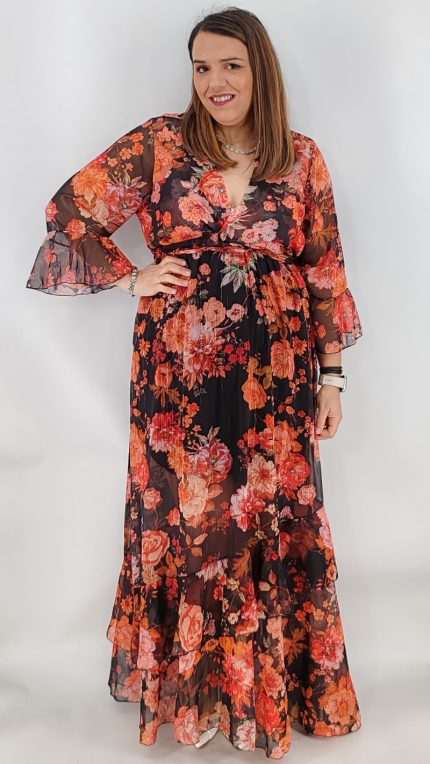 Φόρεμα Μουσελίνα Λούρεξ Θάλεια 1188-17