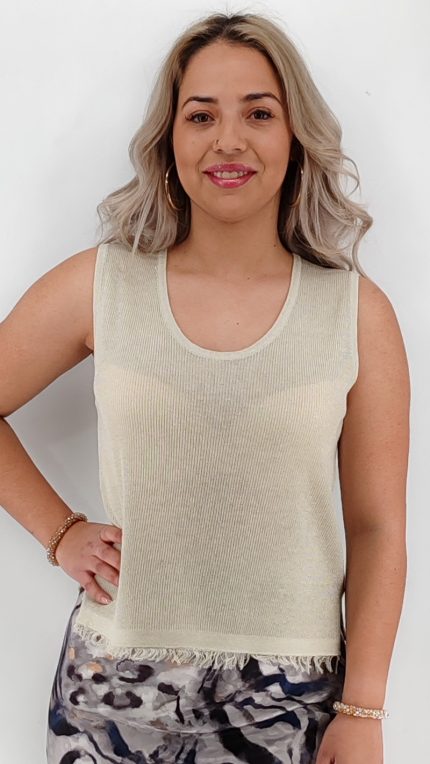 Μπλούζα Λούρεξ Με Ράντα 1233-08