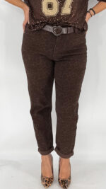 Παντελόνι Jean Mom Fit Λεοπάρ 1349-11
