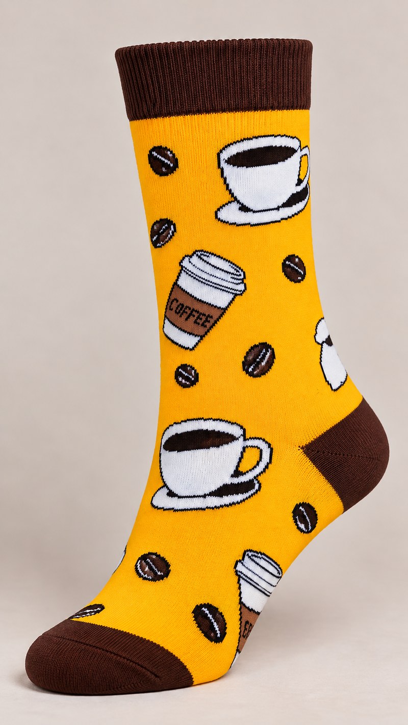 LaFemme_Coffee_800x1422-1 Unisex Viral Socks 1406-23 - Image 1