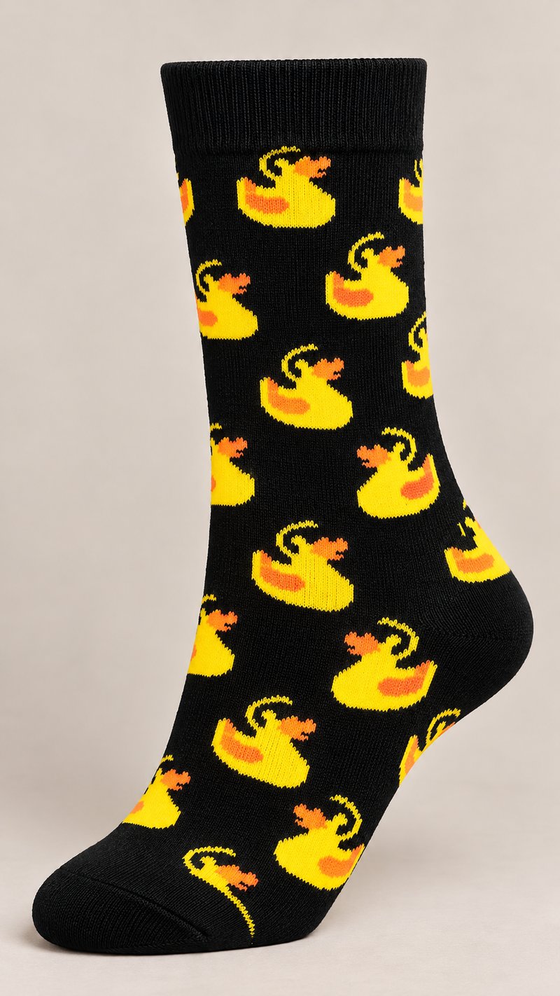 LaFemme_Ducks_800x1422 Unisex Viral Socks 1407-23 - Image 1